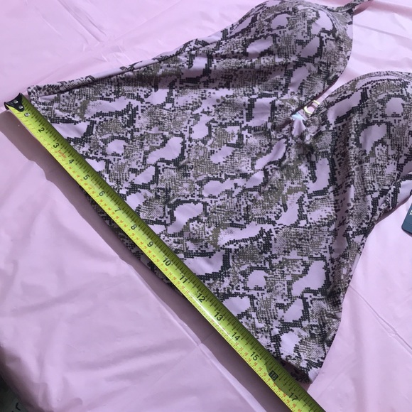 Rachel Roy tankini bathing suit top separates sizes small and medium NEW! Snake - Picture 4 of 6